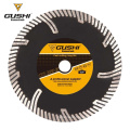 Turbo Rim stone cutting Diamond Blade with Protect Teeth for dry or wet cutting concrete,stone,marble